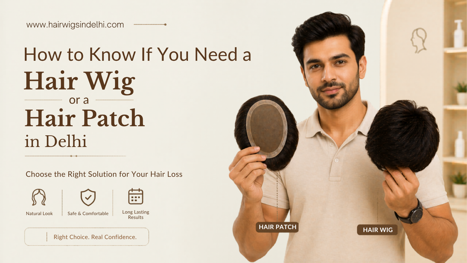 How to Know If You Need a Hair Wig or a Hair Patch in Delhi